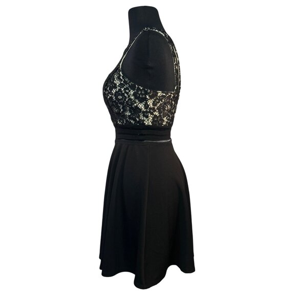 Speechless Size 5 Black & Cream Lace Sleeveless Party Dress - Picture 3 of 6